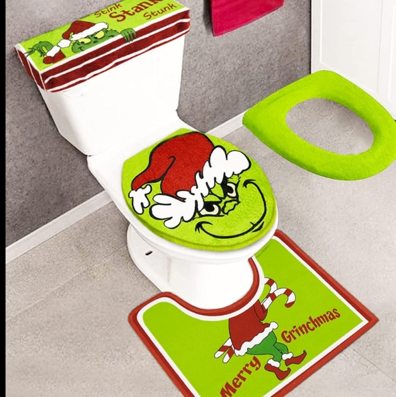 Dr. Seuss Bath Grinch Bathroom Set Poshmark